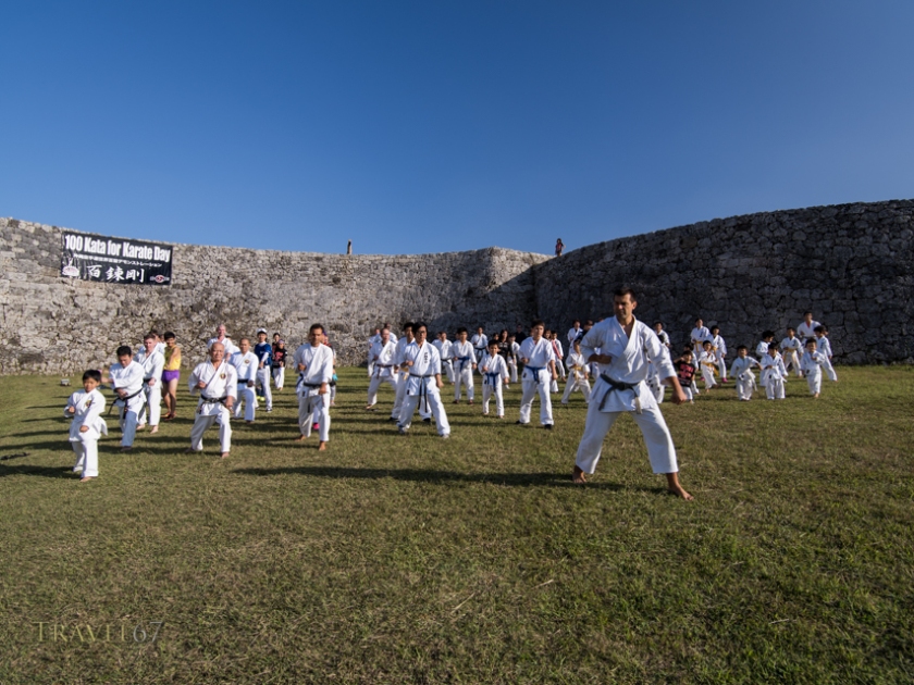 100 Kata for Karate Day at Zakimi Castle