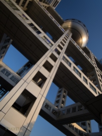 Fuji Television Studios Building, Odaiba, Tokyo, JAPAN. Designed by architect Kenzo Tange