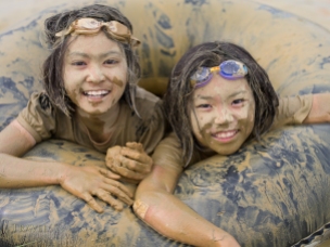 Kin Town Mud Festival, Okinawa, Japan.
