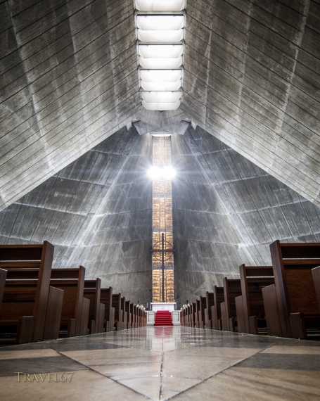 St. Mary's Cathedral Tokyo, designed by Japanese architect Tange Kenzo (dedicated in 1964)